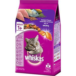 Đồ ăn cho mèo lớn Whiskas vị cá thu túi 1.2 kg