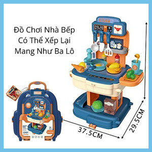 Đồ chơi BOWA 8787P - Cặp nhà bếp màu xanh 34 chi tiết