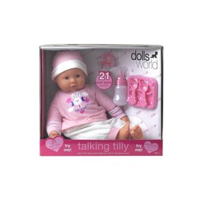 Đồ chơi búp bê Tilly bập bẹ 46cm Dolls World DW8734