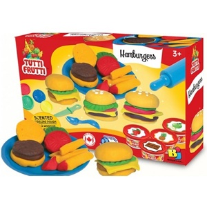 Đồ chơi đất nặn cho bé Hamburger có 3 mùi Tutti Frutti BJTT14809