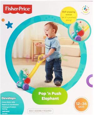 Đồ chơi Fisher Price - Xe đẩy voi con