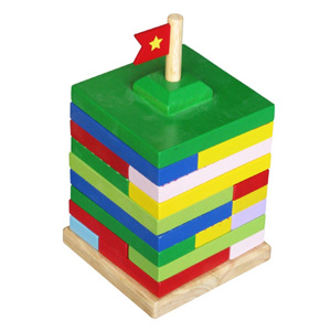 Đồ chơi gỗ 9 trụ thách thức Winwintoys 61182