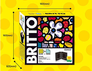 Đồ chơi lắp ghép khung hình hoa Britto Block & paper frame flower Oxford