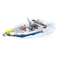 Đồ chơi lắp ráp Ausini - Sở cảnh sát - Tàu cao tốc cảnh sát 23501 (215 mảnh ghép)