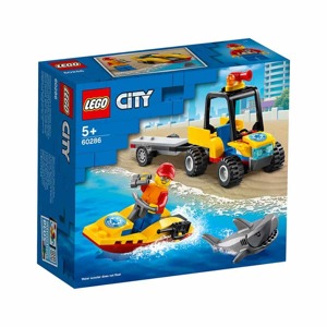 Đồ chơi lắp rắp Lego City 60286 Xe Và Cano Cứu Hộ Biển