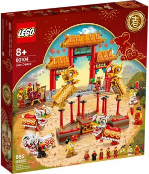 Đồ chơi lắp ráp Lego Dots 80104 - Múa Lân Lion Dance