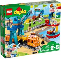 Đồ chơi lắp ráp Lego Duplo 10875 - Xe Lửa Chở Hàng