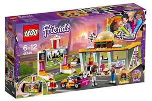 Đồ chơi lắp ráp Lego Friends 41349 - Cửa Tiệm Hamburger Tốc Độ