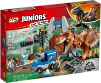 Đồ chơi lắp ráp Lego Khủng Long Jurassic World 10758 - Khủng Long Bạo Chúa T. rex Sổng Chuồng