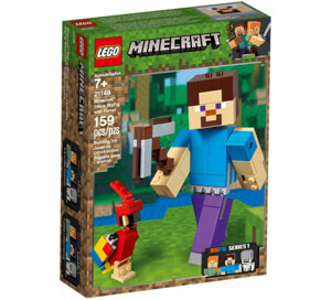 Đồ chơi lắp ráp Lego Minecraft 21148 - Mô Hình Minecraft Steve Và Chim Vẹt