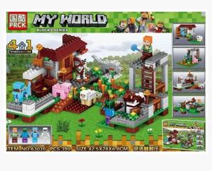 Đồ chơi lắp ráp Lego my world Nông trại 390chi tiết PRCK 63030