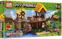 Đồ chơi lắp ráp Lego my world Cối xay gió 608 chi tiết PRCK 63031