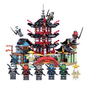 Đồ chơi lắp ráp Lego NinjaGo Đền airjitzu - LEDUO 76013