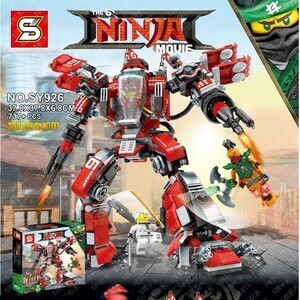 Đồ chơi lắp ráp Ninja Movie SY926 - Lắp Ráp Robot phun lửa của Kay