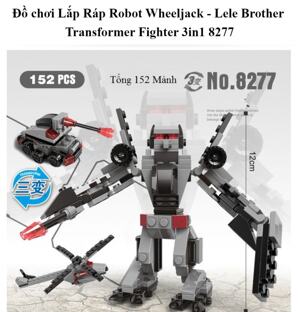 Đồ chơi Lắp Ráp Robot Wheeljack - Lele Brother Transformer Fighter 3in1 8277