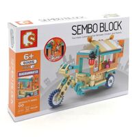 Đồ chơi lắp ráp Sembo Block Xe Bán Hàng Lưu Động 601215