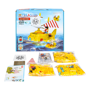 Đồ chơi lắp ráp Submarine Pirate Ship Pirate Ship Lele Brother 8505