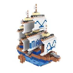 Đồ chơi lắp ráp Tàu chiến Đảo hải tặc One Piece Garps Warship Lele Brother 8266