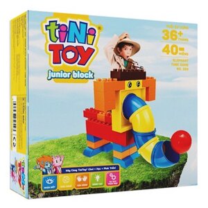 Đồ chơi lắp ráp Tinitoy Junior Block Elephant TubeGame 320