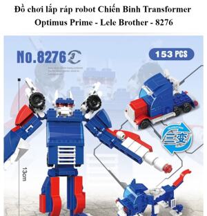 Đồ chơi lắp ráp transformer optimus prime lele brother 8276