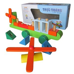 Đồ Chơi Lắp Ráp Vietoys Trực Thăng Lắp Ráp VT3P-0130