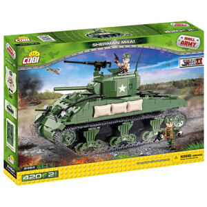 Đồ chơi lắp ráp Xe tăng Sherman M4A1 Cobi 2464