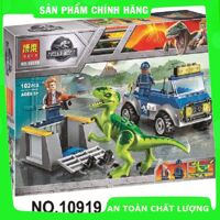 Đồ chơi lắp ráp xếp hình khủng long cùng xe Bela 10919