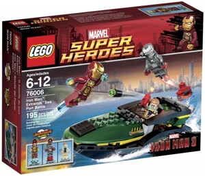 Bộ xếp hình Trận chiến cảng biển Iron Man Extremis Sea Po V29 Lego 76006