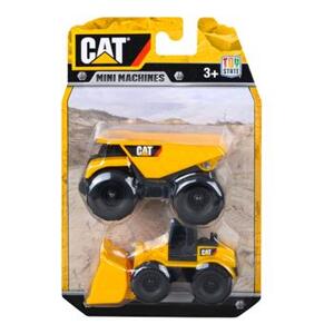 Đồ chơi mô hình CAT - Xe ben và xe xúc 4 bánh mini-CAT34635DW