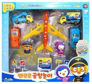 Đồ Chơi Mô Hình Sân Bay Pororo Metal Airport Play PRM215005