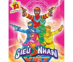 Bộ ghép hình Siêu Nhân màu hồng Puzzle - Phan Thị