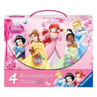 Đồ chơi Puzzle Ravensburger - Vali công chúa Disney 07267 5 (Bộ 4, 64 Và 81 mảnh)