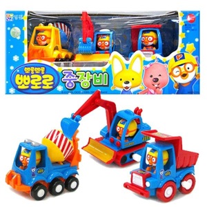 Đồ Chơi  Set 3 Xe Pororo Heavy Equipment Set PRM210378