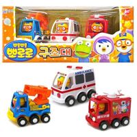 Đồ chơi set 3 xe Pororo Rescue Team Set PRM210389