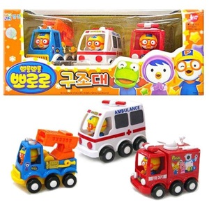 Đồ chơi set 3 xe Pororo Rescue Team Set PRM210389