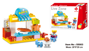 Đồ chơi Smoneo Duplo Lego 55003 - Bộ đồ chơi lắp ghép Cửa hàng bánh ngọt 33 chi tiết Toyshouse