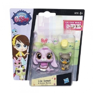 Đồ chơi thỏ tai dài và chó săn Littlest Pet Shop