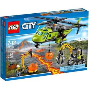 Đồ chơi xếp hình Lego City 60123 - Trực Thăng Núi Lửa Chở Hàng