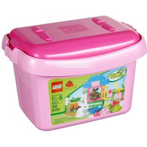 Bộ xếp hình Thùng gạch màu hồng Lego Duplo 4623