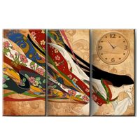 Đồng hồ canvas Nàng Geisha Vicdecor DCV0030