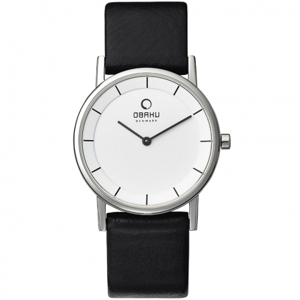 Đồng hồ đeo tay nam dây da Obaku V143LXCWRB