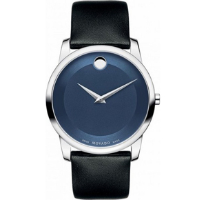 Đồng hồ Movado Movado Museum Blue Dial Black Leather 0606610