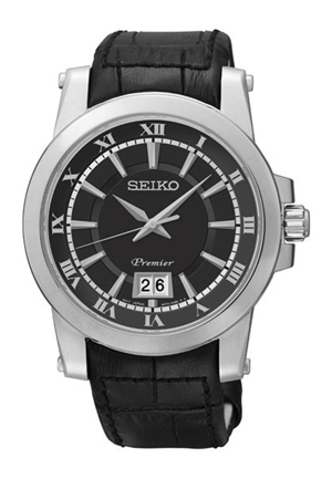 Đồng hồ nam dây da Seiko Premier SUR015P2