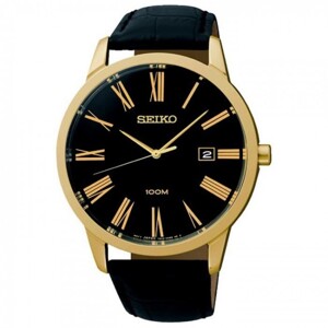 Đồng hồ nam dây da Seiko Quartz SGEH14P1