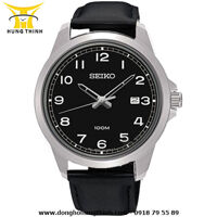 Đồng hồ nam dây da Seiko SUR159P1