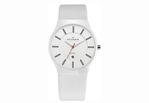 Đồng hồ nam dây da Skagen 233XLCLW - màu W/ B