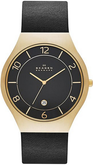 Đồng hồ nam dây da Skagen Quartz SKW6145