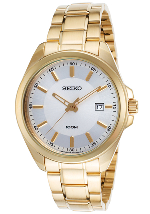 Đồng hồ nam dây thép không gỉ Seiko Quartz SUR064P1