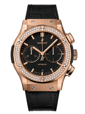 Đồng hồ nam Hublot Classic Fusion Chronograph King Gold Diamonds 521.OX.1181.LR.1104