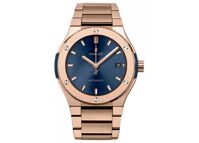 Đồng hồ nam Hublot Classic Fusion Blue King Gold Bracelet 548.OX.7180.OX